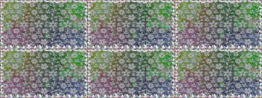 Gri renkli çiçekler. Düz Çiçek Elementleri Tasarımı. Kusursuz Renksiz Bahar Temalı Kusursuz Arkaplan. Sevimli çiçek raster deseni.