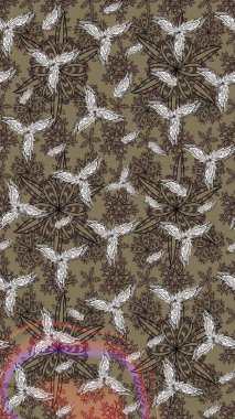 Nakış desenli çiçek deseni. Parmak izi, kumaş, duvar kâğıdı, tekstil için raster dokusu. Renkli grunge, soyut arkaplanı koloj çiçekleri ile zenginleştir.