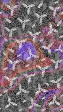 Paket kağıdı için en iyisi. Gri lale çiçekli Raster eskiz deseni. Doğal kozmetik ürünleri, parfüm, çiçekçi dükkanı için bahar ihalesi tasarımı. Karşılama ya da düğün geçmişi olarak kullanılabilir.