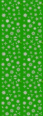 Yeşil ve nötr renklerde çiçekler olan çiçek deseni çiz. Çiçekler suluboya tarzında yeşil ve nötr renklerde.