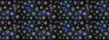 Gri ve mavi renkte çiçekler. Raster illüstrasyonu. El çizimi çiçekli soyut çizim deseni.