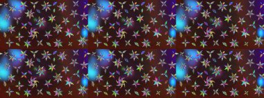 Kahverengi ve mor renkli şirin çiçek desenleri. Düz Çiçek Elementleri Tasarımı. Raster Modaya uygun kumaş deseni. Renkli Bahar Teması çizim şablonu.