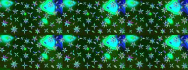 Doğal kozmetik ürünleri, parfüm, çiçekçi dükkanı için bahar ihalesi tasarımı. Yeşil ve mavi lale çiçekli Raster eskiz deseni. Karşılama ya da düğün geçmişi olarak kullanılabilir. Paket kağıdı için en iyisi..