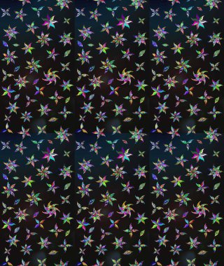 Kumaş, duvar kağıdı ve kağıt üzerine baskı yapmak için gelişen arka plan. Eski usul küçük çiçekli şirin bir eskiz deseni. Raster illüstrasyonu. Moda arka planında parlak buketler.