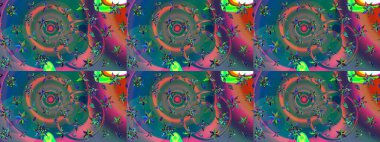 Raster deseni. Çiçekli çiçek deseni, suluboya. Süslü kumaş deseni.