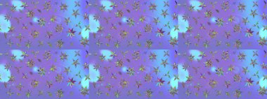 Mor renkli çiçekler. Küçük çiçekte sevimli çiçek deseni var..