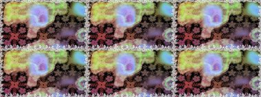 Raster illüstrasyonu. Kusursuz çiçek deseni duvar kâğıdı olarak kullanılabilir. Tarafsız renklerde çiçekler.