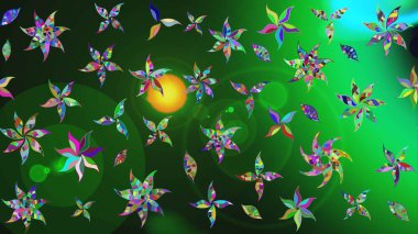 Çiçek arkaplanlı soyut zarafet eskiz deseni. Raster Güzel kumaş deseni.