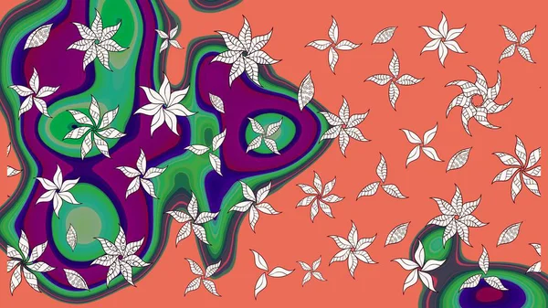 Can be used as greeting or wedding background. Best for wrapping paper. Raster sketch pattern with orange tulip flowers. Spring tender design for natural cosmetics, perfume, florist shop.