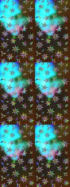 Çiçek deseni. Şatafatlı bahar bahçesi dokusu. Flower eskiz arka planı. Raster illüstrasyonu.