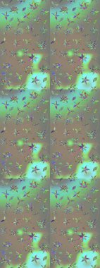 Çizim çiçek deseni duvar kâğıdı olarak kullanılabilir. Gri ve bej renkli çiçekler. Raster illüstrasyonu.