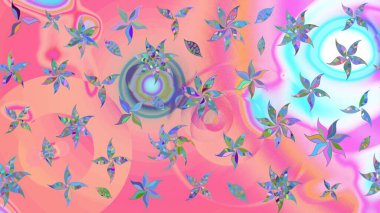 Eski usul küçük çiçekli şirin bir eskiz deseni. Raster illüstrasyonu. Kumaş, duvar kağıdı ve kağıt üzerine baskı yapmak için gelişen arka plan. Moda arka planında parlak buketler.