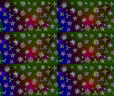 Çiçekli yeşil renkte bir çiçek deseni çiz. Suluboya tarzında yeşil renkte çiçekler.