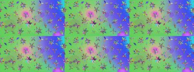 Klasik çiçek desenli. Yumuşak fayans. Yumuşak pamuk tasarımı. Paketleme, tekstil, duvar kâğıdı için çiçek eskizi. Raster taze dokusu.