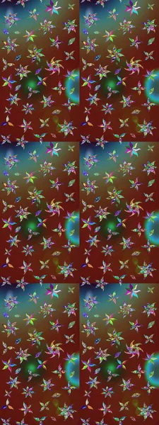 Eskiz tarzı kahverengi ve kırmızı renkler. Şirin karalamalı çiçek desenli çizim. El yapımı çiçek ve bitki koleksiyonu. Raster illüstrasyonu. Raster illüstrasyonu.