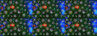 Organik elementler. Suluboya etkisi. Raster deseni. Botanik çizim deseni.