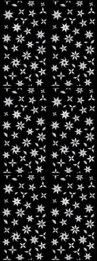 Siyah ve nötr renkler. Klasik çiçekler. Yaz çiçekleri teması. Suluboya resim taklit Raster çizimi. El çizimi soyut süslü elementler.