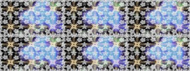 Gri renklerde. Gri renkli gri papatya deseni. Raster illüstrasyonu.