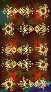 Kar taneli bir renk. Raster Noel soyut renkli arka plan ve tatlı kar tanesi. Raster illüstrasyonu.