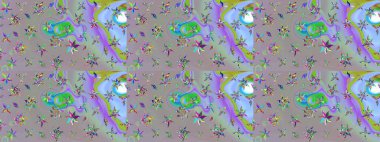 Gri ve nötr renkte çiçekler. Çiçekli karalama şeklinde Raster çiçek deseni. Yumuşak, bahar çiçekli arka plan.