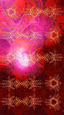 Raster Noel soyut renkli arka plan ve düşen kar tanesi. Kış soyut geçmişi. Kar taneli Noel arkaplanı. Raster illüstrasyonu.