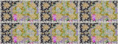 Kusursuz klasik raster grisi ve altın desenli. Klasik klasik klasik arka plan. Geleneksel oryantasyon süsü.