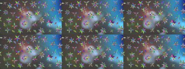 Raster deseni. Çiçekli çiçek deseni, suluboya. Süslü kumaş deseni.