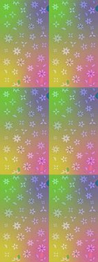 Renkli Bahar Teması eskiz kalıbı. Çiçek deseni. Chichi 'nin kumaş kalıbını çiz. Düz Çiçek Elementleri Tasarımı. Raster illüstrasyonu.