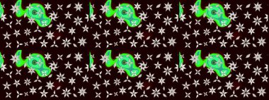 Siyah ve nötr renklerde çiçekler. Raster illüstrasyonu. Çizim çiçek deseni duvar kağıdı için kullanılabilir.