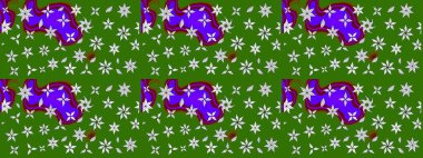 Renkli Bahar Teması eskiz kalıbı. Düz Çiçek Elementleri Tasarımı. Parlak arkaplan eskiz desenli çiçekli fantezi tasarımı.