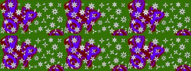 Güzel suluboya yaz çiçekleri deseni..