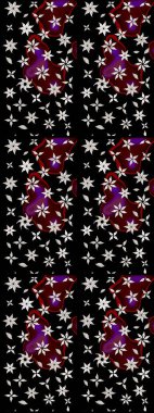 Tekstil veya kitap kapakları, imalat, duvar kağıtları, baskı, hediye paketi ve yapıştırma kitabı için çiçek eskizi geçmişi. Raster illüstrasyonu. Küçük ölçekli çiçeklerdeki basit sevimli desen.