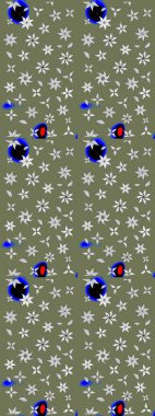 Üst manzara, yumuşak yeşil renk tarzı. Çiçek kompozisyonu, el boyası, hassas şablon. Manzaralı çiçek deseni. Sevgililer günü ve tebrik kartı konsepti için şık bir davet.