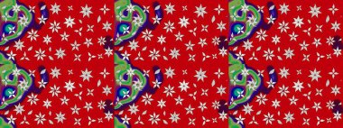 Zarif, parlak ve kırmızı çiçek desenli eskiz. Sabıka fotoğraflarında, bebek kıyafetlerinde, duvar kâğıtlarında, paket kutularında falan kullanılabilir. Raster..