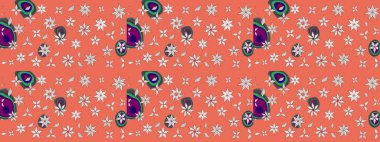 Çiçekli yaz çiçekleri. Küçük çiçekte güzel bir desen. Küçük renkli çiçekler. Moda baskıları için zarif bir şablon. Motley illüstrasyonu. Çizim.