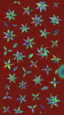 Güzel suluboya yaz çiçekleri deseni..