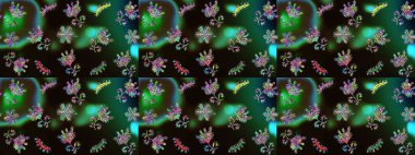 Suluboya desenli çiçek deseni. Dekorasyon ve tasarım için güzel bir desen. Ton halinde. Çiçeğin suluboya çizimlerinin mükemmel deseni. Moda yazdırma.