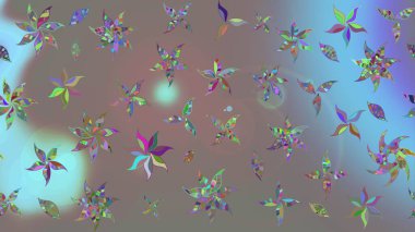 Gri renkli çiçekler. Küçük çiçekte sevimli çiçek deseni var..