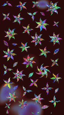 Raster Güzel kumaş deseni. Çiçek arkaplan ile soyut zarafet çizim deseni.