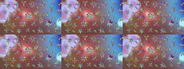 Kahverengi renkli çiçekler. Gömlek, arka plan modelini çiz. Tropik çiçekler.