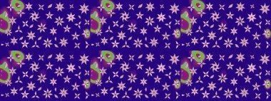 Raster güzel bir çiçek deseni çizmiş. Bahar mevsimi. Mavi renkli çiçekler. Nazik romantik baskı. Tatil havası..