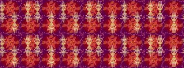 Raster illüstrasyonu. Yılbaşı kış tasarımı için renkli kar taneleri. Kar tanesi karalaması grafikleri elle çizilmiş.