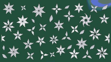 Raster Hip kumaş deseni. Eskiz Vintage Çiçek Deseni.