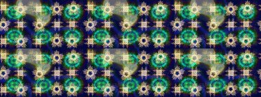 Raster illüstrasyonu. Güzel kar tanesi. Yuvarlak raster kar tanesi. Soyut kış mavisi, yeşil ve gri süs. Renkli arka planda izole tatlı kar taneleri.