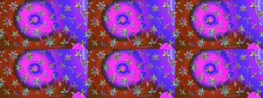 Çiçekler suluboya eskiz deseni. Raster Stili kumaş deseni.