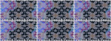 Sanat ilham verici ve nötr tarzda çiçekler ve arkasında iz bırakır. Raster deseni. Karalama çiçekleri kusursuz desen. Gri ve nötr el çizimi desen.