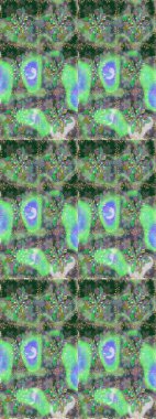 Renkli Bahar Temalı Kusursuz Arkaplan. Raster. Düz Çiçek Elementleri Tasarımı.