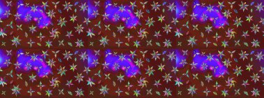 Moda baskısı. Dekorasyon ve tasarım için güzel bir desen. Raster illüstrasyonu. Suluboya çizim kalıbı. Çiçeğin suluboya çizimlerinin mükemmel deseni. Eski.