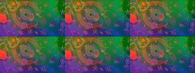 Doğa. Raster deseni. -yeşil ve mavi çiçekler. Çiçek kompozisyonu. Çiçek kolajı. Küçük çiçekte güzel bir desen var. Çiçek arka planı.