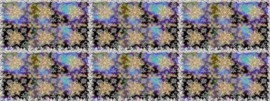 Geleneksel klasik altın desen. Gri renkli ve altın elementli altın desenli. Barok tarzında kusursuz bir doğulu süsü. Raster doğulu süsü.